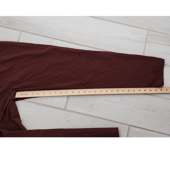 Women’s Apana Beyond Daily Pants Rust Color Size XS Pockets Hiking Yoga Maroon - Picture 6 of 7